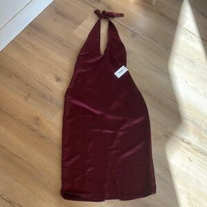 Jason Wu Elegant Burgundy Halter Dress